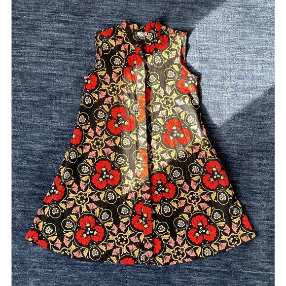 Zuri Dark Floral Print Sleeveless Dress - X-Small - Picture 1 of 10